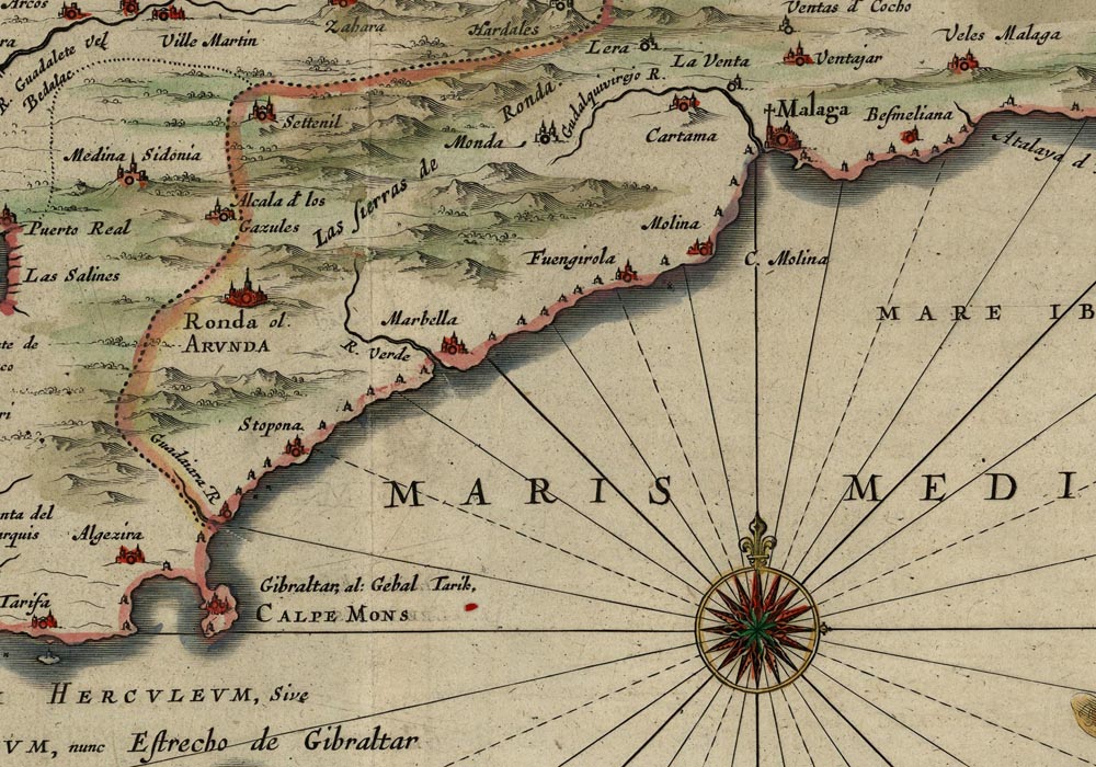 Andalvzia continens Sevillam et Cordvbam. Willem Jansz 1643