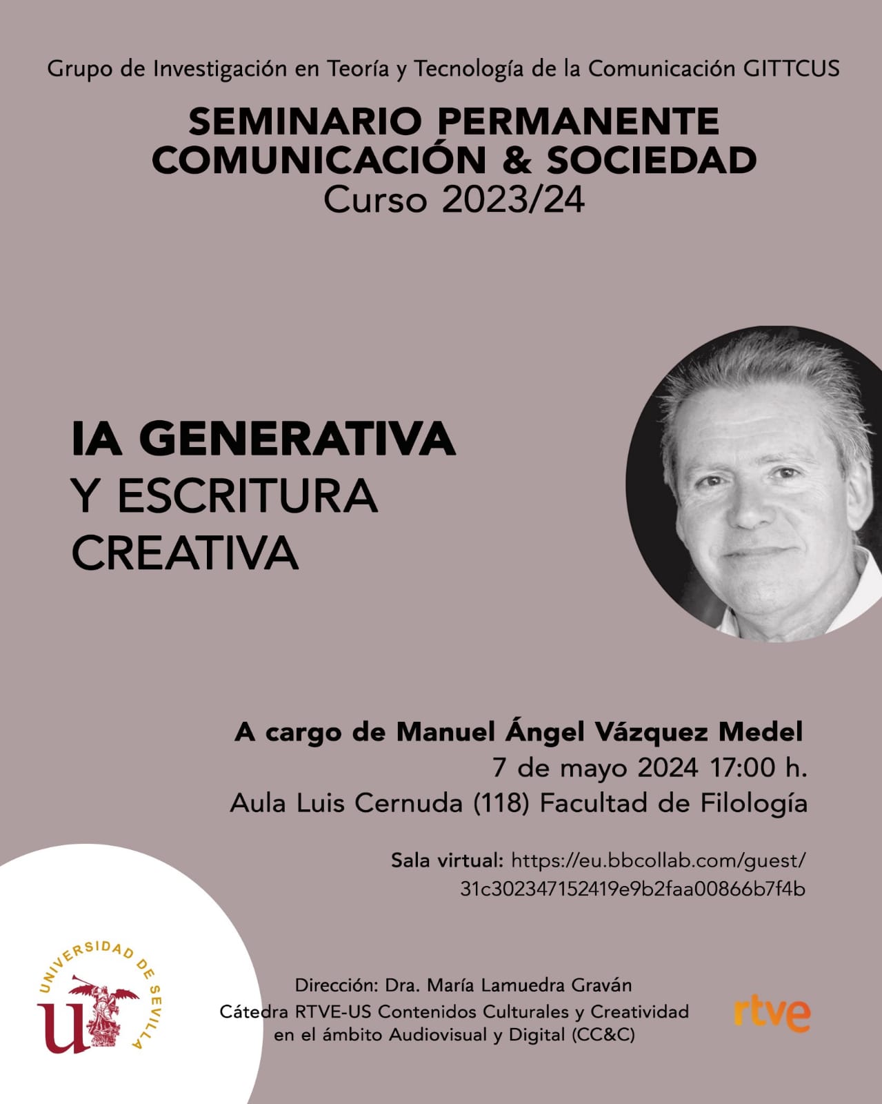 IA generativa y escritura creativa. Manuel Ángel Vázquez Medel