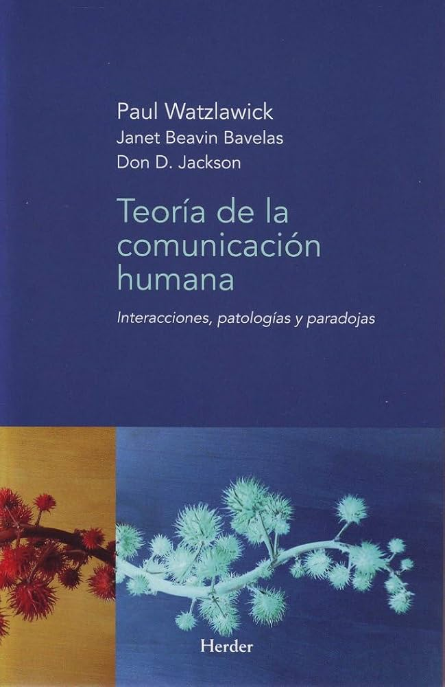 Portada de "teoría de la comunicación humana" en español. Puedes leer más en Wikipedia si pulsas en el dibujo. 