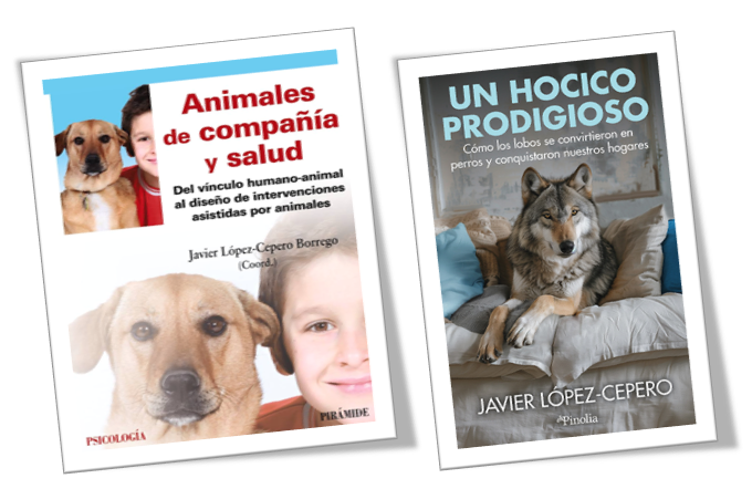 Portadas de ambos libros: animales de compañía y salud (izquierda) y un hocico prodigioso (derecha)