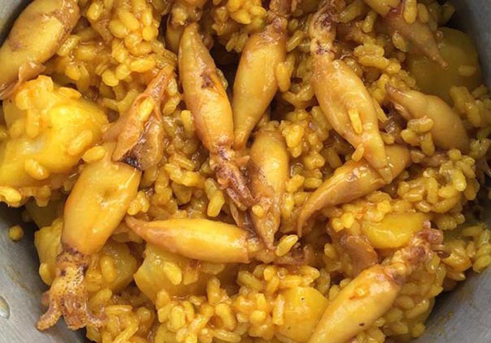 Puntillitas con arroz