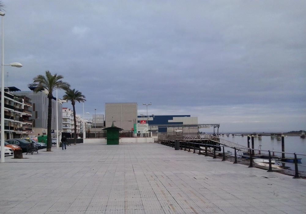 Vista del paseo marítimo y el puerto