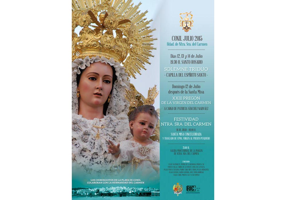 Cartel anunciador de las fiestas de la Virgen del Carmen