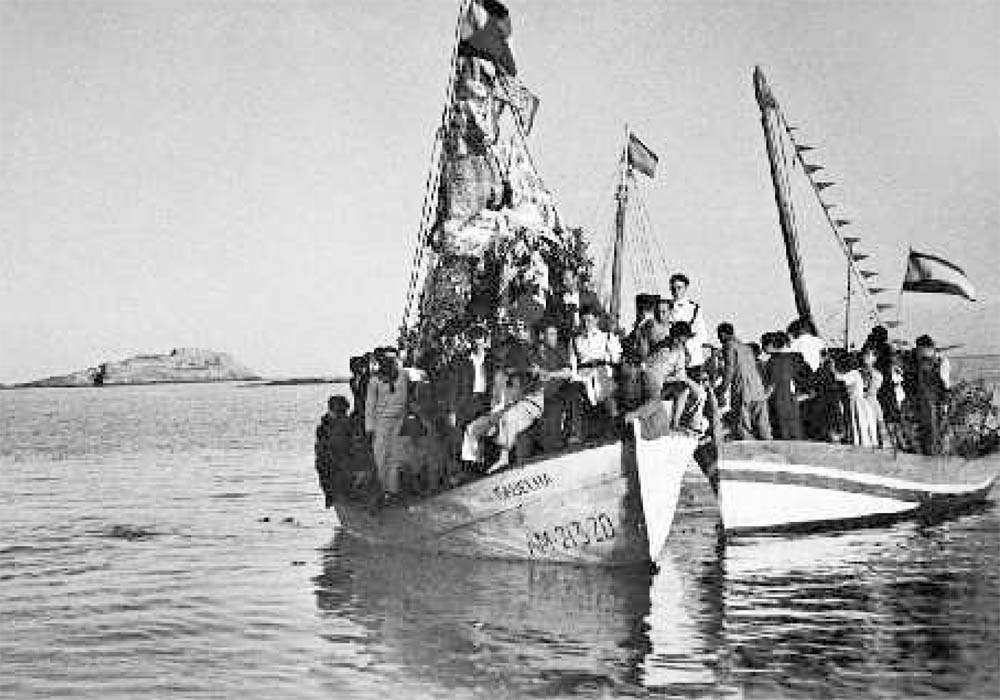 Fiestas de la Virgen del Carmen en las playas de Carboneras 1951